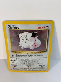 Clefairy 005/102 Base Set Holo With Shadow Pokemon Card Rare - Image 3