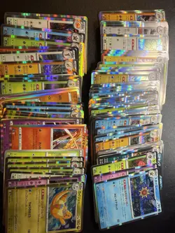 100 Pokemon Holo Card Lot, Japanese NM Mixed Sets Lot 2 - Image 1