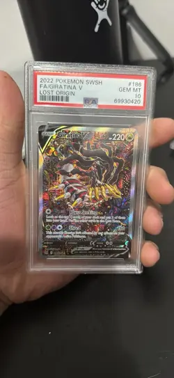 Pokemon 2022 Giratina V 186/196 Alt Art Lost Origin GEM MINT PSA 10 - Image 4