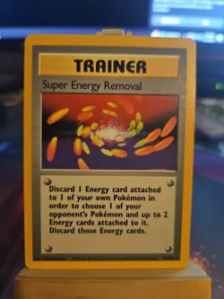 Pokemon TCG Base Set Trainer Super Energy Removal #79/102 WOTC Rare NM Clean! - Image 1