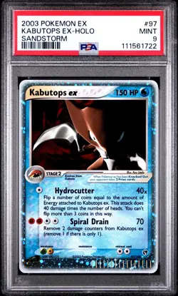 2003 Pokemon Kabutops ex Sandstorm 97/100 English PSA 9 MINT New Cert - Image 1