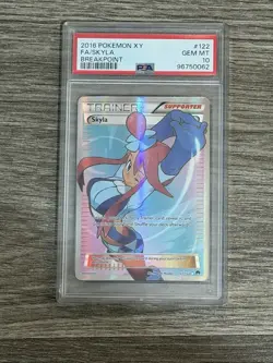 Skyla Full Art PSA 10 GEM MT 2016 Pokemon XY Breakpoint #122/122 - Image 1
