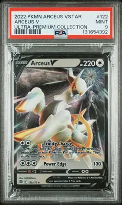 2022 POKEMON ARCEUS VSTAR ULTRA-PREM COLL #122 ARCEUS V PSA 9 - Image 1