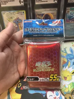 Yugioh Duelist Card Protector Ocg Official Red sleeves 55 ct New Sealed - Image 1