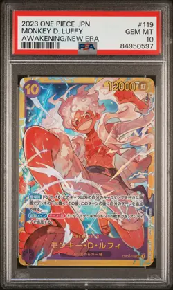 2023 ONE PIECE JPN OP05-AWAKENING OF THE NEW ERA #119 MONKEY D. LUFFY PSA 10 - Image 1