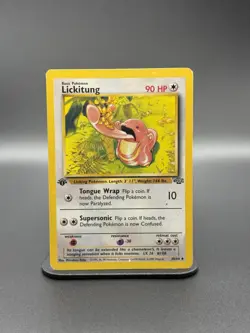 (1st Edition) Lickitung 38/64 Jungle Vintage Pokemon Cards WoTc (HP) - Image 1