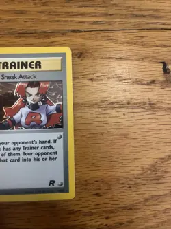 Pokemon 2000 Rockets Sneak Attack Trainer Holo Card 16/82 First Edition - Image 3
