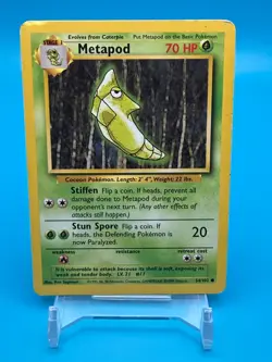 Metapod Pokemon Card - Base Set 54/102 - 1999 Pokemon TCG - LP Vintage - Image 1