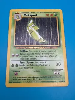 Metapod Pokemon Card - Base Set 54/102 - 1999 Pokemon TCG - LP Vintage - Image 3