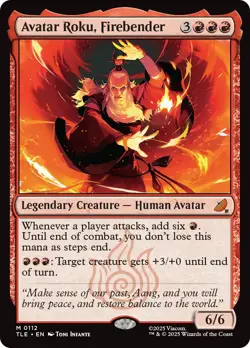 Avatar Roku, Firebender [Avatar: The Last Airbender: Eternal-Legal] Foil Near Mi - Image 1