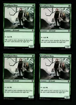 MRM ENGLISH 4x Fyndhorn Elves - Elfes cordelliens NM MTG Magic CMR - Image 1
