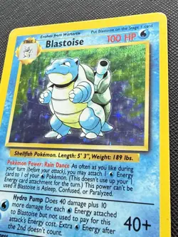 Pokemon TCG Blastoise Holo Rare Base Set, Unlimited, 2/102, HP, SEE PICTURES!!! - Image 2