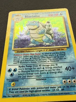 Pokemon TCG Blastoise Holo Rare Base Set, Unlimited, 2/102, HP, SEE PICTURES!!! - Image 3