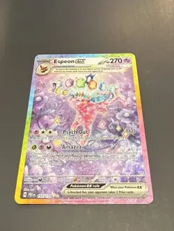 Pokemon Espeon EX Prismatic Full Art Evolutions Card 155/131 - Image 1