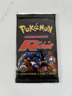 Pokemon Team Rocket 1st Edition Booster Pack Garydos Art New Sealed WOTC - Image 3