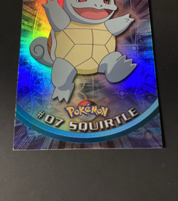 1999 Topps Pokemon Rainbow Foil #07 Squirtle Holo Blue Logo Series 1 TV 1st - Image 3