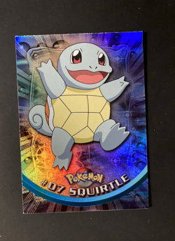 1999 Topps Pokemon Rainbow Foil #07 Squirtle Holo Blue Logo Series 1 TV 1st - Image 4
