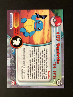 1999 Topps Pokemon Rainbow Foil #07 Squirtle Holo Blue Logo Series 1 TV 1st - Image 5