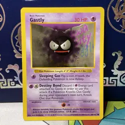 Gastly #50/102 Shadowless Non Holo 1999 Base Set Pokemon Card, NM - Image 1