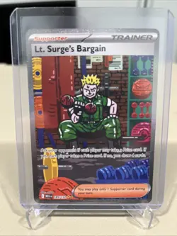 Lt. Surge's Bargain 185/132 Special Illustration Rare Pokemon Mega Evolution - Image 1