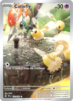 🔰Pokemon TCG - Cutiefly - 172/162 - Illustration Rare - Temporal Forces - NM🔰 - Image 1
