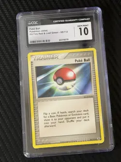 Poke Ball Pokemon (2004)EX Fire Red & Leaf Green - 95/112 CGC 10 - Image 1