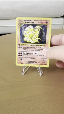 Pokemon Very Rare 1st Edition Shadowless Ninetales 12/102 Holo Rare Base Set - Image 2