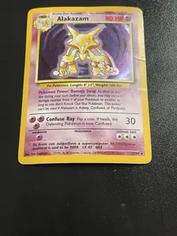 Pokemon TCG Alakazam Base Set 1/102 Holo 1999-2000 Wizards Base Set - Image 2