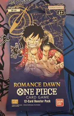One Piece OP-01 Romance Dawn Sleeved Booster Pack (ENGLISH) - SEALED - Image 1