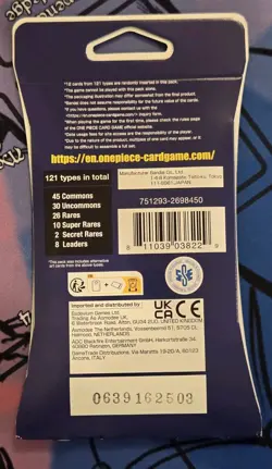 One Piece OP-01 Romance Dawn Sleeved Booster Pack (ENGLISH) - SEALED - Image 2
