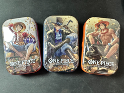 One Piece Tin Pack Set Vol 2 Set of 3 | TS-02 OP-13 | Factory Sealed | Bandai 810158833562 - Image 1