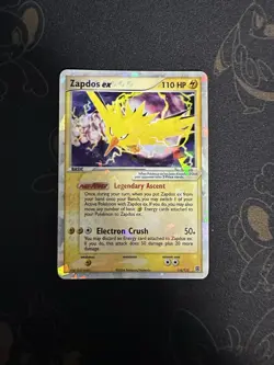 Zapdos EX Holo Secret Rare Card 116/112 FireRed & LeafGreen NM/LP Condition - Image 1