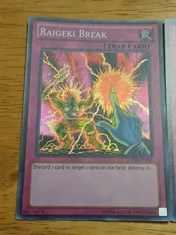 Yu-Gi-Oh TCG Raigeki Break LCYW-EN286 Super Rare Unlimited Card VLP - Image 1