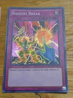 Yu-Gi-Oh TCG Raigeki Break LCYW-EN286 Super Rare Unlimited Card VLP - Image 3