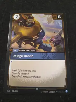 MEGA-MECH 088/298 RIFTBOUND LEAGUE OF LEGENDS RARE FOIL ENGLISH CARD - Image 1