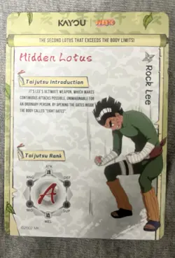 Naruto Kayou English Series 2 Card - Rock Lee - NRSA02-SSR-016L3 - Image 2