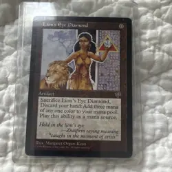 Lion's Eye Diamond Magic: The Gathering Mirage Artifact Card English Regular - Image 1