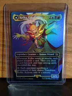 MTG Final Fantasy Kefka Court Mage Ruler of Ruin Borderless Foil Card #0398 - Image 1