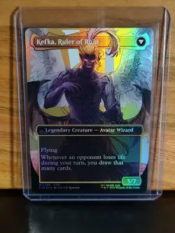 MTG Final Fantasy Kefka Court Mage Ruler of Ruin Borderless Foil Card #0398 - Image 2