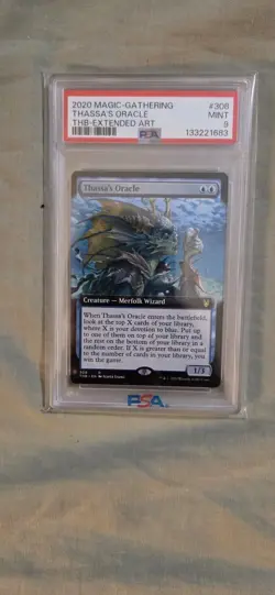 Thassa's Oracle Extended Art Theros Beyond Death Magic MTG THB Psa 9 - Image 1