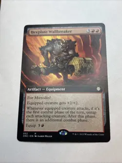 Hexplate Wallbreaker (Extended Art) Commander: Phyrexia: All Will Be One Regular - Image 1