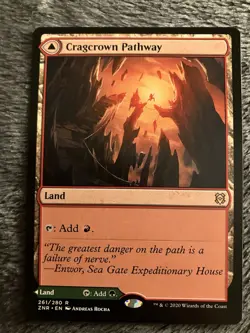 Magic The Gathering MTG - Cragcrown Pathway - Zendikar Rising - Image 1