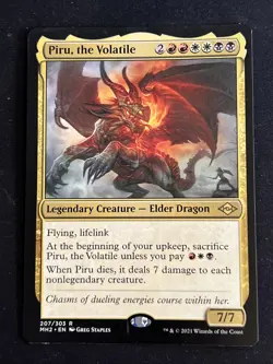 1x Piru, the Volatile (207) Modern Horizons 2 LP MTG Magic the Gathering x1 MKE - Image 1