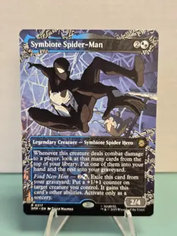 Symbiote Spider-Man #0217 (Boarderless) R Marvel's Spider-Man MTG NM - Image 1