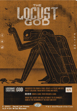 MTG Magic the Gathering Secret Lair THE LOCUST GOD FOIL Brand New SEALED - Image 1