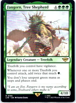 #166 Fangorn, Tree Shepherd Universes Beyond LOTR Tales of Middle-earth Rare - Image 1