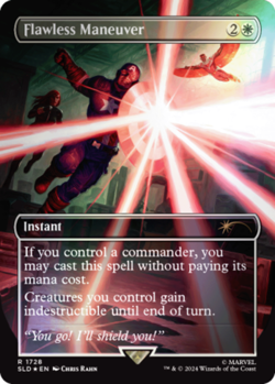 Near Mint x 1 Flawless Maneuver - Rainbow Foil Secret Lair Drop Series - FOIL - Image 1