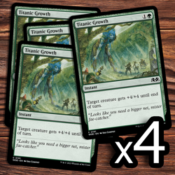 4x Titanic Growth - NM - Wilds of Eldraine - MTG - Image 1