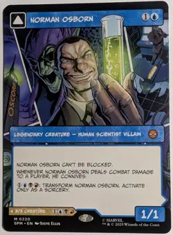 Norman Osborn Borderless x1 Marvel's Spiderman MTG Magic the Gathering LP/NM - Image 1