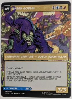 Norman Osborn Borderless x1 Marvel's Spiderman MTG Magic the Gathering LP/NM - Image 2